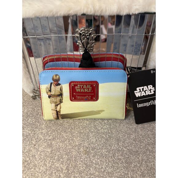 Loungefly Star Wars Phantom Menace Mini Backpack + Zip Around Wallet Bundle NEW - Picture 13 of 15